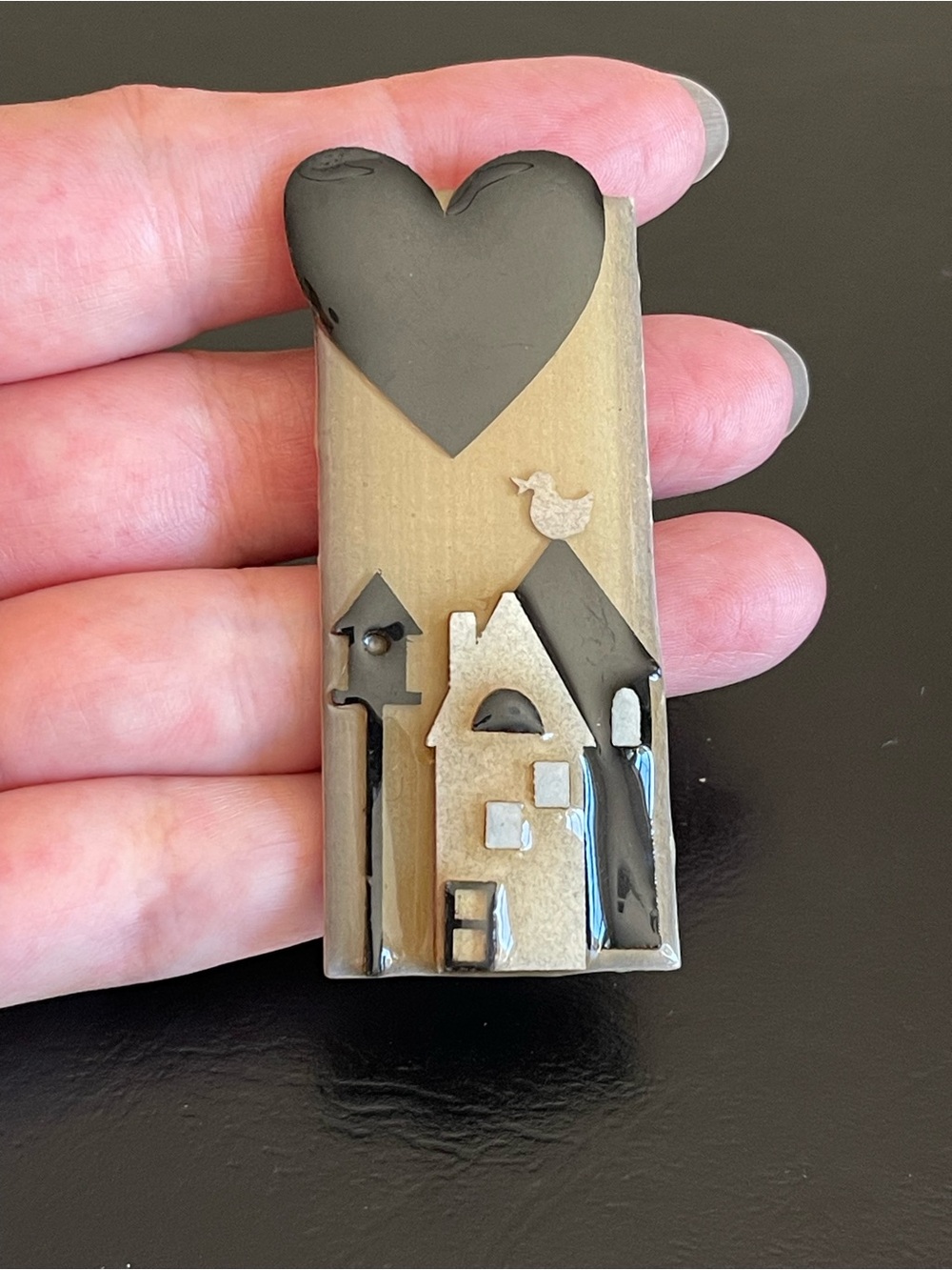 Vintage House brooch by Lucinda .